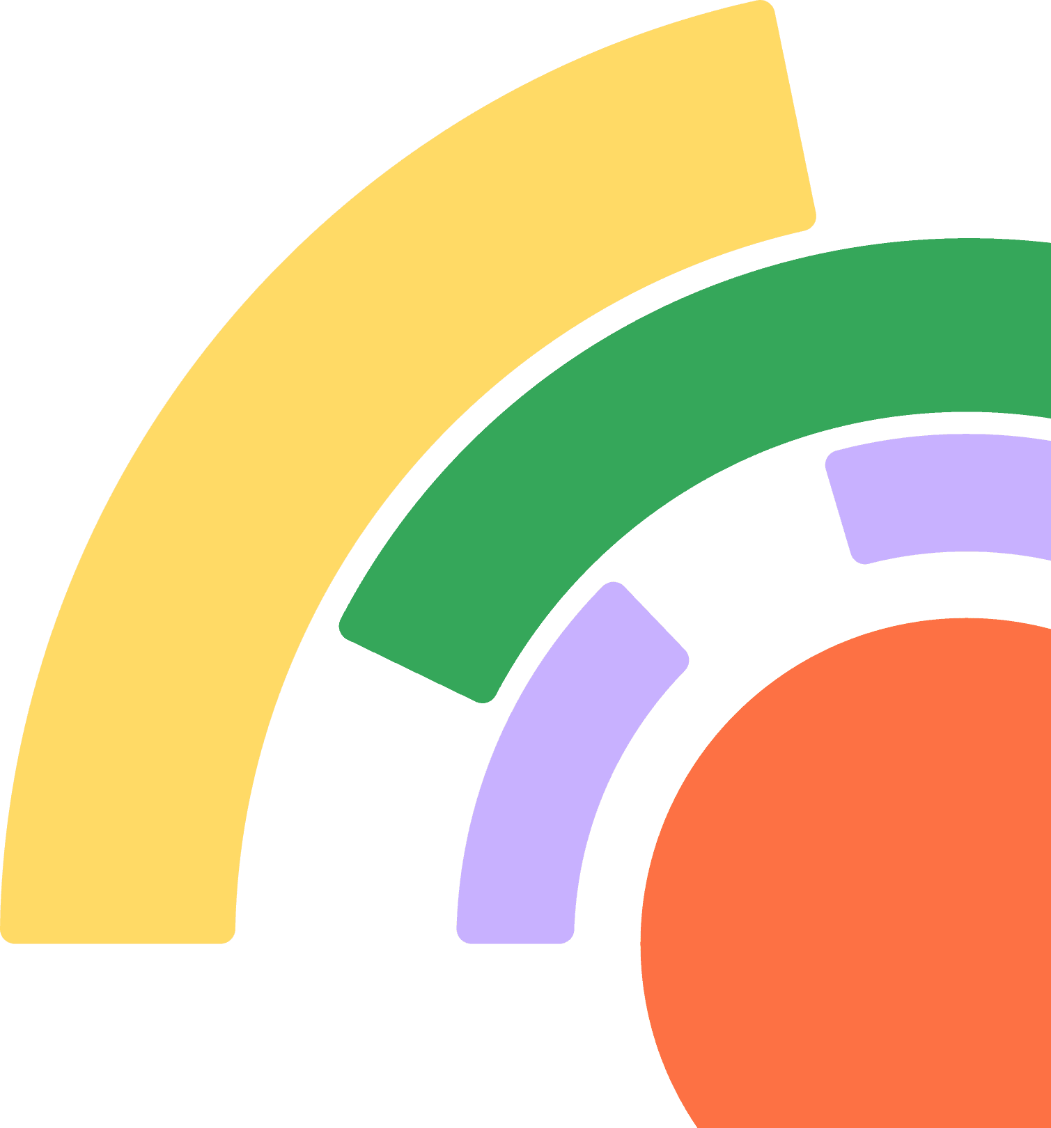 Decorative footer arches